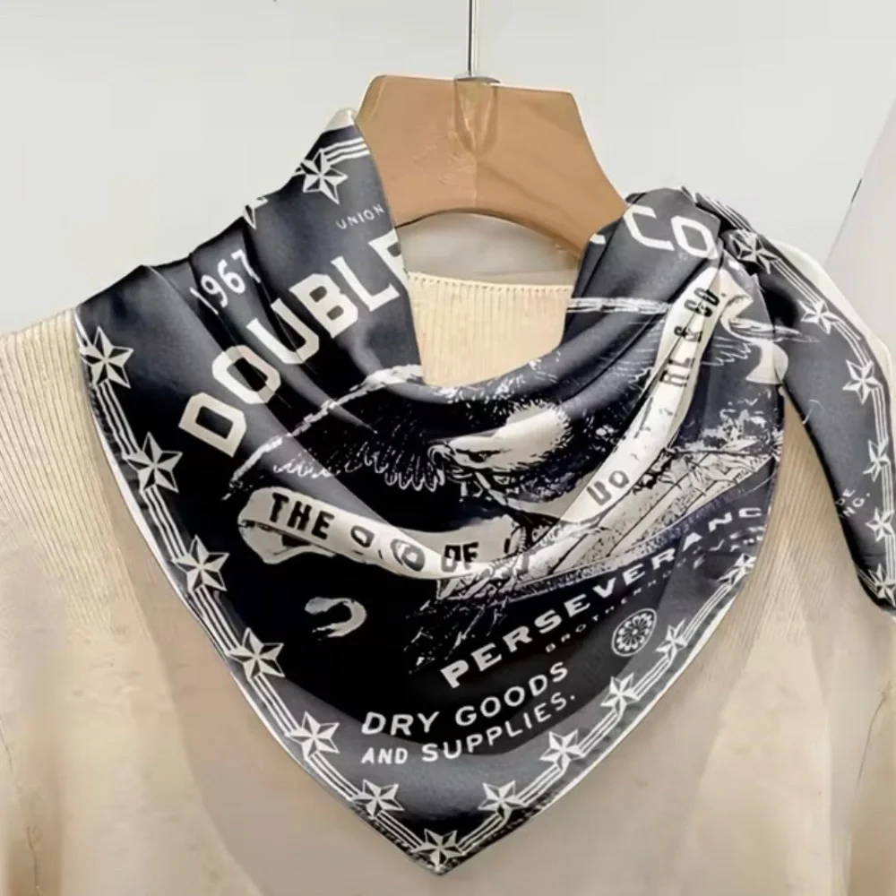 🚂 Double RL & Co Navy Bandana - Polyester 35” x 35”
